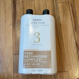 Nioxin cleanser and scalp therapy conditioner!